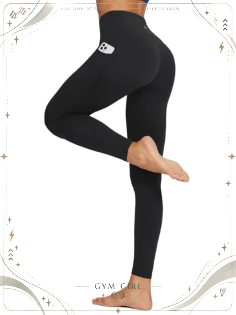 High Waisted Tummy Control Workout Leggings with Pockets for Women